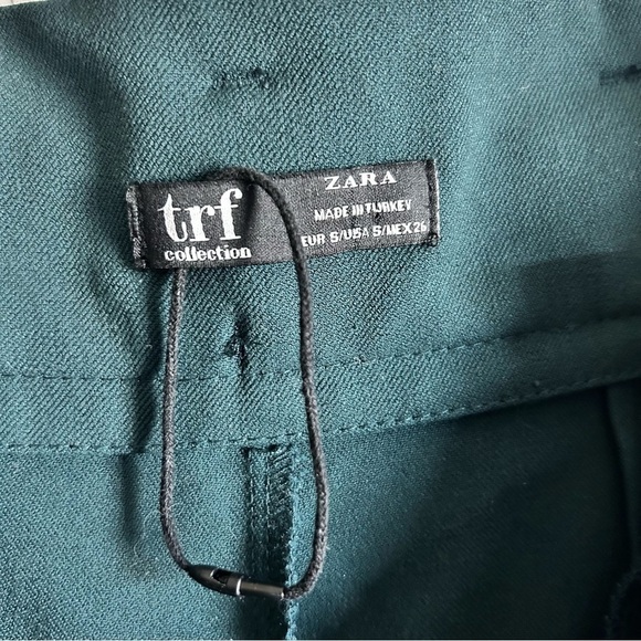 Trafaluc Collection Zara High Waist Belted Pants Green - Picture 8 of 12